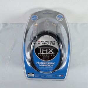 Monster Standard THX Certified Stereo Connection Cable 3.5mm Minijack to RCA 8ft
